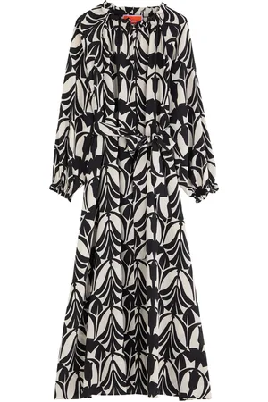 La DoubleJ Celere Printed Silk Midi Dress - - L (UK14 / L)