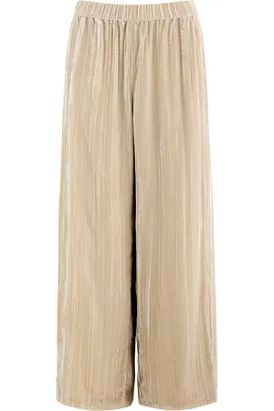 Eileen Fisher Wide-leg Velvet Trousers - - M (UK 14-16 / L)