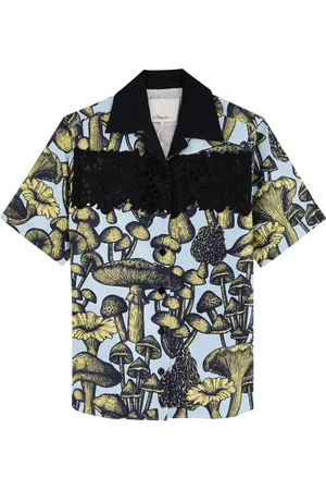 3.1 Phillip Lim Ethereal Mushrooms Printed Silk-blend Shirt - - L (UK14 / L)