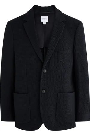 Sunspel Waffle-knit Wool-blend Blazer - - M