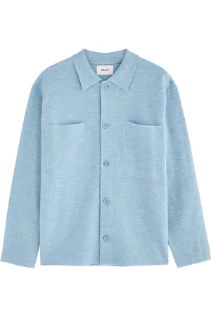 NN.07 Jonas Bouclé Wool Overshirt - - S