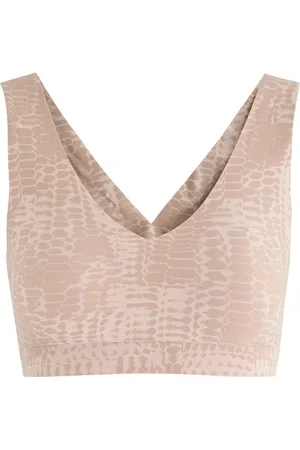 Chantelle Python-effect Stretch-polyamide Bralette - - XS/S (UK6-8 / S)