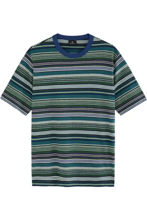 Paul Smith Stripe Intarsia Cotton T-shirt - - L
