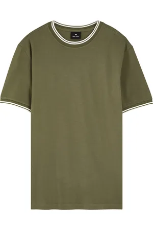 Paul Smith Stripe-trimmed Piqué Cotton T-shirt - - L
