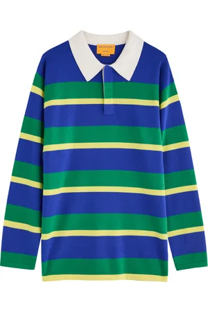 Guest In Residence Striped Cashmere Rugby Jumper - - M (UK12 / M)