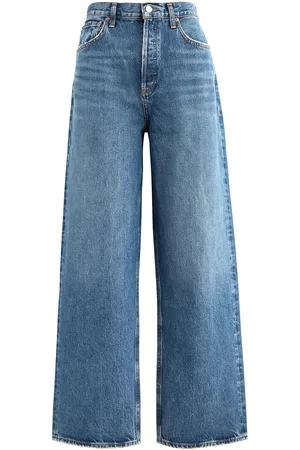 AGOLDE Low Slung Baggy Distressed Wide-leg Jeans - - 25 (W25 / UK6 /xs)