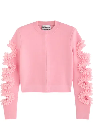 Self-Portrait X Christopher Kane Lace-trimmed Cut-out Cardigan - - L (UK14 / L)