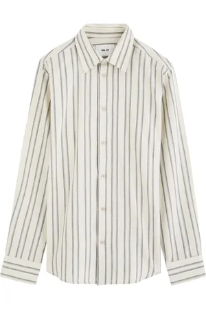 NN.07 Colby Striped Cotton Shirt - - M