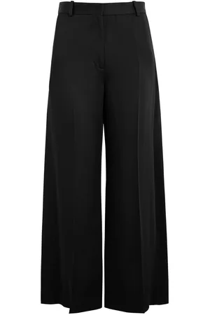 Totême Split-cuff Wide-leg Satin Trousers - - 38 (UK10 / S)
