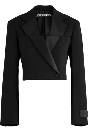 Alexander Wang Double-breasted Cropped Wool Blazer - - 6 (UK10 / S)