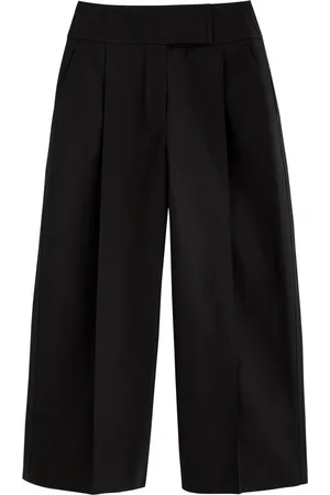 ESSE Juna Cropped Wide-leg Cotton Trousers - - 10 (UK10 / S)