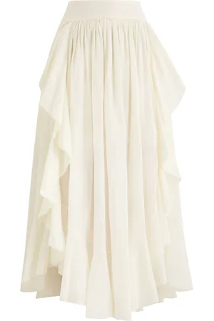 ZIMMERMANN Acacia Ruffled Cotton Maxi Skirt - - 0 (UK 8 / S)