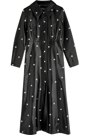 A.W.A.K.E. MODE Stud-embellished Faux Leather Coat - - 36 (UK8 / S)