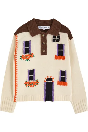 J.W.Anderson House Embroidered Wool Jumper - - L (UK14 / L)