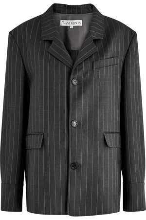 J.W.Anderson Striped Split-back Wool Blazer - - 10 (UK10 / S)