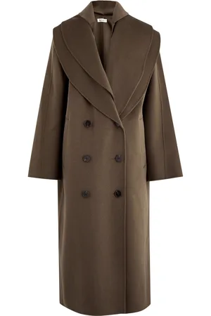 Rohe Layered Scarf-effect Wool Coat - - 38 (UK10 / S)