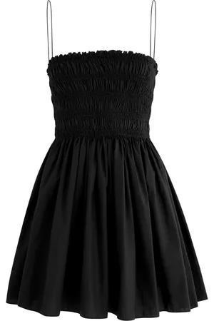 MATTEAU Smocked Cotton Mini Dress - - 2 (UK 8 / S)
