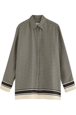 ESSE Signat Monogram Silk Shirt - - 10 (UK10 / S)