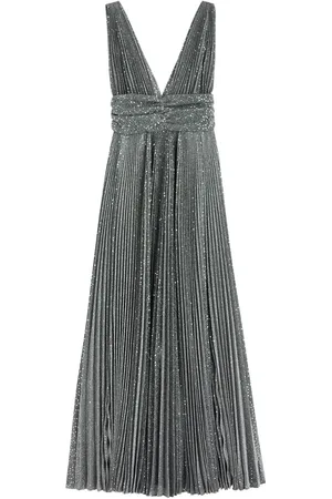 Dolce & Gabbana Sequin-embellished Pleated Lamé Gown - - 44 (UK12 / M)