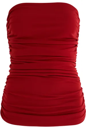 ESSE Bonachi Ruched Strapless Jersey top - - 10 (UK10 / S)