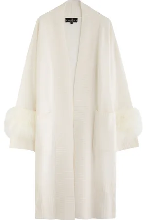 DOM GOOR Shearling-trimmed Wool-blend Cardigan - - 14 (UK14 / L)
