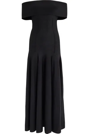 Khaite Ava Off-the-shoulder Wool-blend Maxi Dress - - S (UK8-10 / S)