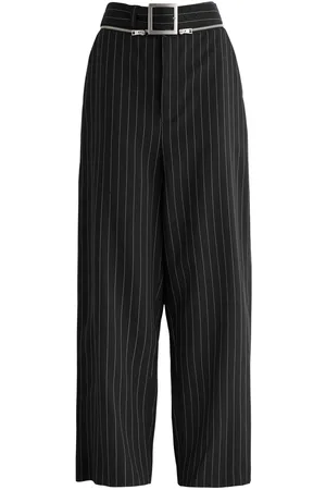 Jean Paul Gaultier Pinstriped Wide-leg Wool Trousers - - 38 (UK10 / S)