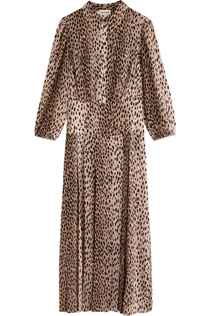 RIXO London Izzy Leopard-print Woven Midi Shirt Dress - - 12 (UK12 / M)