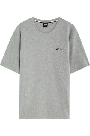 HUGO BOSS Logo Waffle-knit Cotton-blend T-shirt - - XL