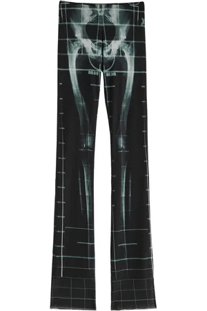 Jean Paul Gaultier Printed Stretch-tulle Trousers - - M (UK12 / M)