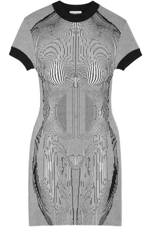Jean Paul Gaultier Patterned-intarsia Knitted Mini Dress - - L (UK14 / L)