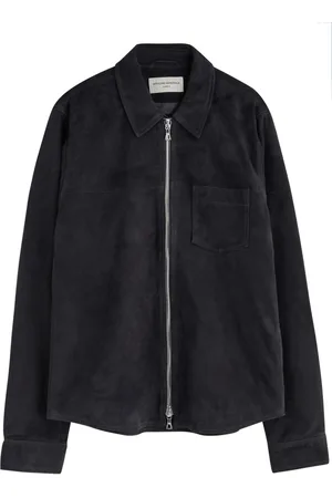 OFFICINE GENERALE Sid Suede Overshirt - - L