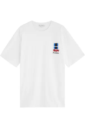 J.W.Anderson Logo and Graphics-embroidered Cotton T-shirt - - M