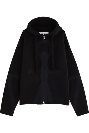 J.W.Anderson Anchor Hooded Wool Sweatshirt - - M