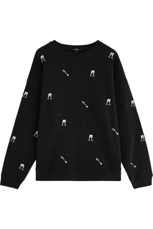 Rails Varsity Embroidered Cotton Sweatshirt - - M (UK12 / M)