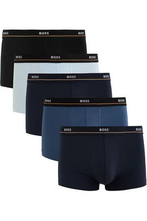 HUGO BOSS Logo-jacquard Stretch-cotton Boxer Trunks - set of Five - - M