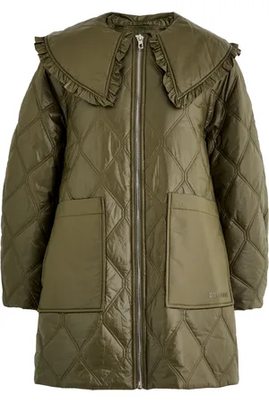 Ganni Quilted Glossed Nylon Jacket - - S/M (UK10-12 / M)