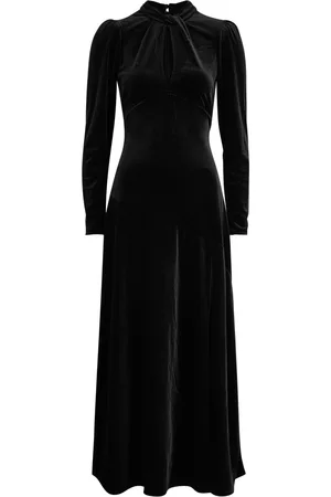 Ganni Front-split Velvet Maxi Dress - - 40 (UK12 / M)