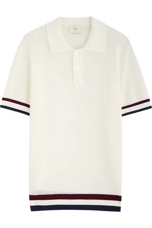 CHE Stripe-trimmed Cotton Polo Shirt - - L