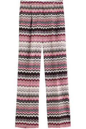 Missoni Zigzag Intarsia Straight-leg Knitted Trousers - - IT42 (UK10 / S)