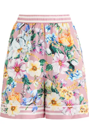 Dolce & Gabbana Floral-print Silk-twill Shorts - - 42 (UK10 / S)