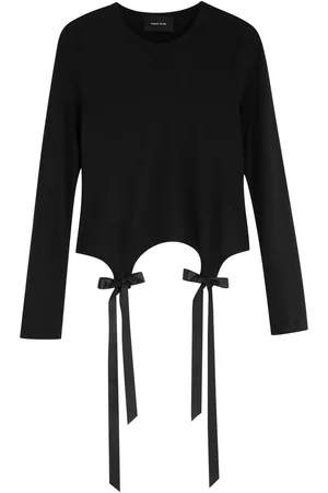 Simone Rocha Bow-embellished Jersey top - - M (UK12 / M)