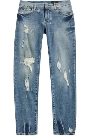 Dolce & Gabbana Distressed Slim-leg Jeans - - 46 (IT46 / S)