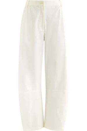 CLEA Apollo Barrel-leg Cotton Trousers - - M (UK12 / M)