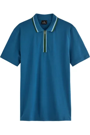 Paul Smith Half-zip Stretch-cotton Polo Shirt - - L