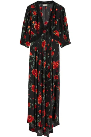 RIXO London Amina Floral-print Midi Dress - - 14 (UK14 / L)