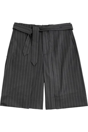 J.W.Anderson Pinstriped Wool Shorts - - 48 (IT48 / M)