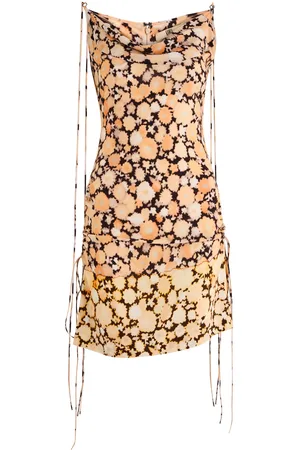 KNWLS Coil Floral-print Ruched Mini Dress - - 10 (UK10 / S)