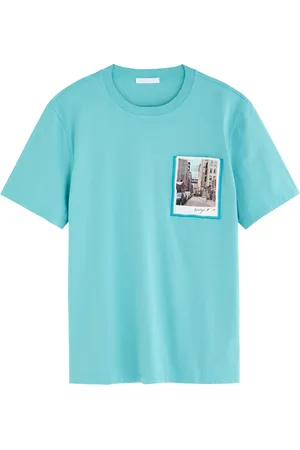 Helmut Lang Postcard Printed Cotton T-shirt - - M