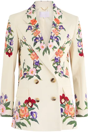 Borgo De Nor Quinn Floral-print Stretch-cotton Blazer - - 14 (UK14 / L)